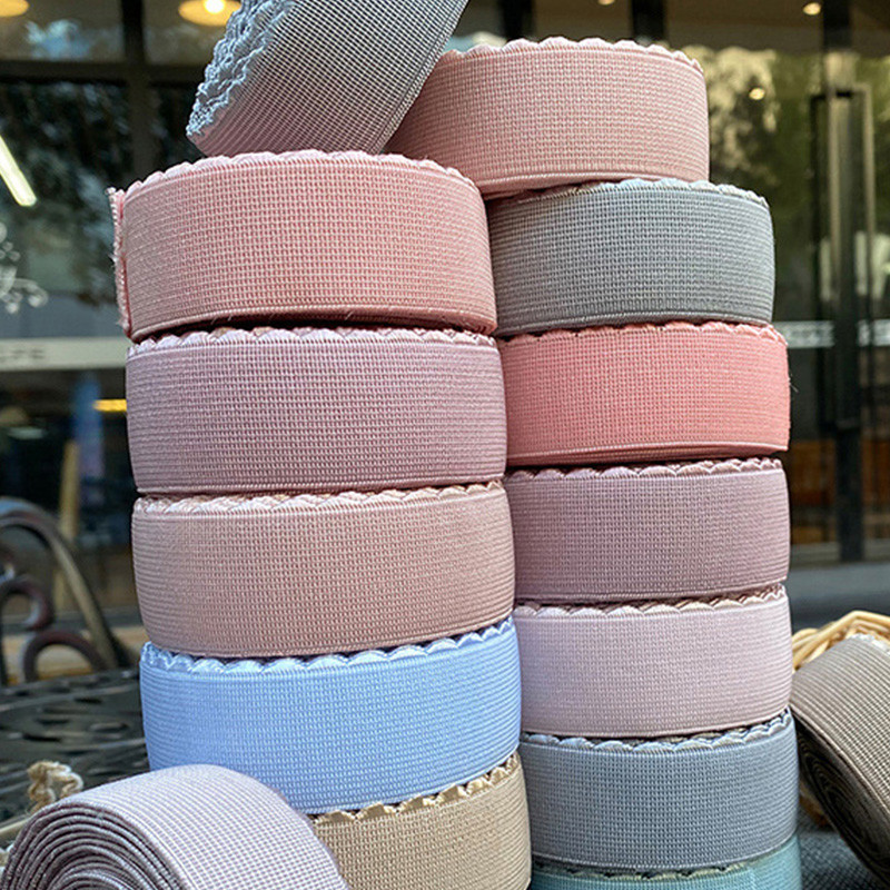 10 m elastīga siksna, mežģīņu apdare, pusmēness mala neilona elastīga lente, kas paredzēta DIY galvas saitei apakšveļai plecu siksna apģērbu šūšanas piederumi