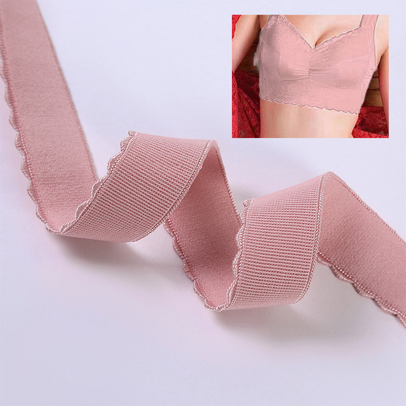 10 m elastīga siksna, mežģīņu apdare, pusmēness mala neilona elastīga lente, kas paredzēta DIY galvas saitei apakšveļai plecu siksna apģērbu šūšanas piederumi