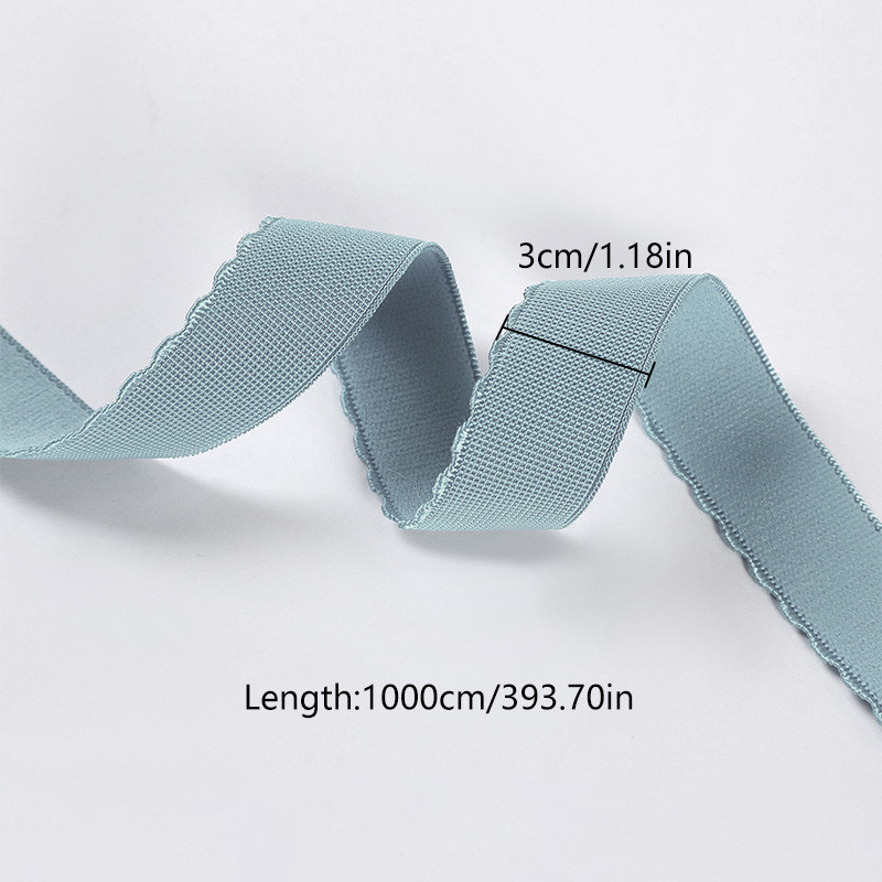 10 m elastīga siksna, mežģīņu apdare, pusmēness mala neilona elastīga lente, kas paredzēta DIY galvas saitei apakšveļai plecu siksna apģērbu šūšanas piederumi