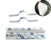 50/100PC Deguna Stieples Deguna Klipu Tilts Metāla Plakans Regulējams Maskas Pagarinājuma Josta DIY Mask Deguna Klipu Tilts Izgatavošanas Piederumi Rīki
