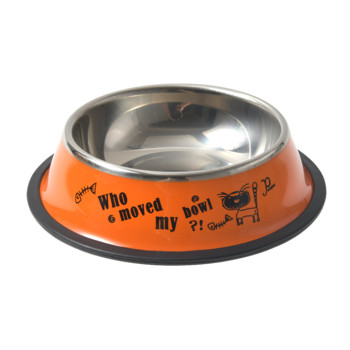 Кучета за домашни любимци от неръждаема стомана Неплъзгаща се против падане Издръжлива купа за хранене на кучета за котки Кученце Купа за хранене от неръждаема стомана