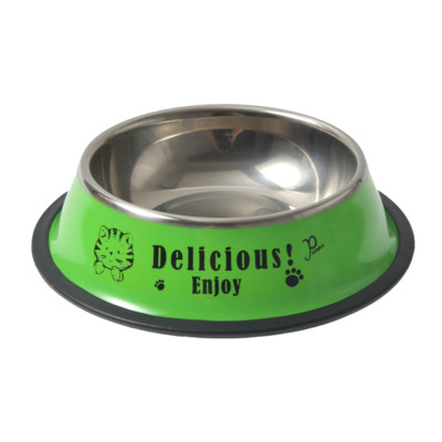 Lolojumdzīvnieku suņu nerūsējošā tērauda bļodas Neslīdošas Pretkrītošas, izturīgas kaķu suņu barošanas trauks kucēnam nerūsējošā tērauda barošanas bļoda