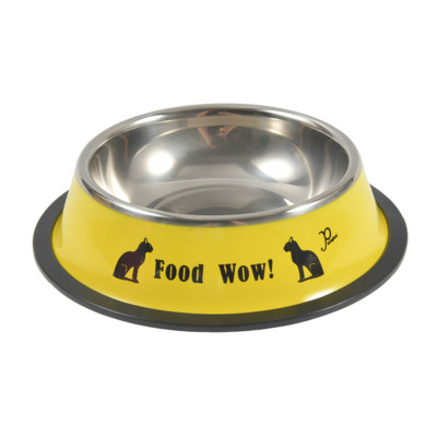 Lolojumdzīvnieku suņu nerūsējošā tērauda bļodas Neslīdošas Pretkrītošas, izturīgas kaķu suņu barošanas trauks kucēnam nerūsējošā tērauda barošanas bļoda