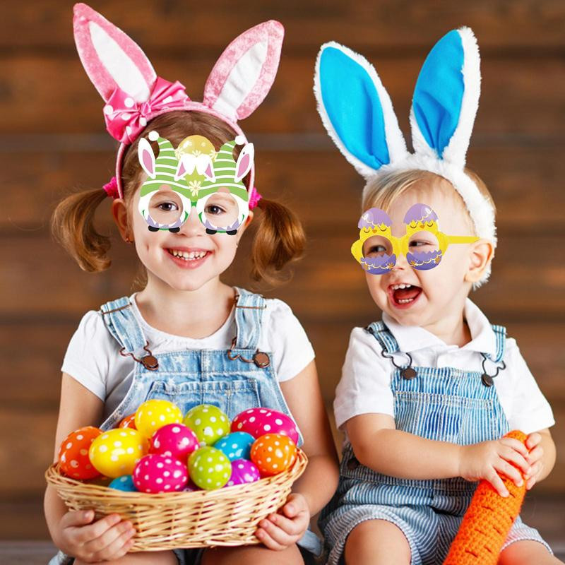 Lieldienu ballītes Brilles Dzimšanas dienas Brilles Rekvizīti Smieklīgi Lieldienu Zaķis Cālis Olu Rūķītis Brilles Dekorācijas bērniem Bērniem Pieaugušie