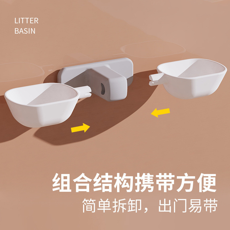 Mājdzīvnieku barošanas trauks Pie sienas stiprināmas kaķu suņu piekarināmās bļodas Izturīgas mazas mājdzīvnieku barotavas ūdens bļoda 2023. gada jauni Gatos aksesuāri