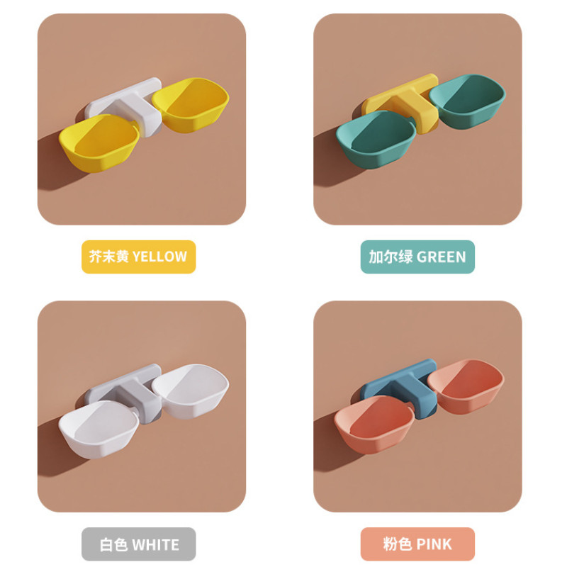 Mājdzīvnieku barošanas trauks Pie sienas stiprināmas kaķu suņu piekarināmās bļodas Izturīgas mazas mājdzīvnieku barotavas ūdens bļoda 2023. gada jauni Gatos aksesuāri