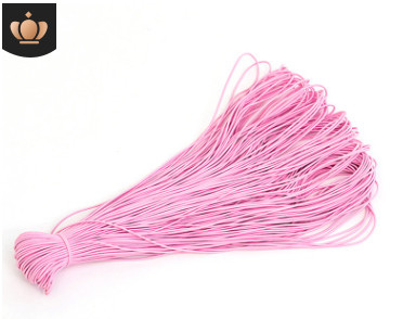 2,5 mm krāsaina, augsti elastīga apaļa elastīga lente apaļa elastīga virve gumijas josla elastīga līnija DIY šūšanas piederumi 5 metri