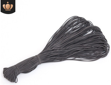 2,5 mm krāsaina, augsti elastīga apaļa elastīga lente apaļa elastīga virve gumijas josla elastīga līnija DIY šūšanas piederumi 5 metri