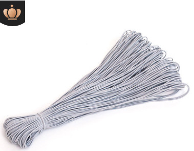 2,5 mm krāsaina, augsti elastīga apaļa elastīga lente apaļa elastīga virve gumijas josla elastīga līnija DIY šūšanas piederumi 5 metri