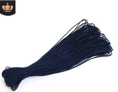 2,5 mm krāsaina, augsti elastīga apaļa elastīga lente apaļa elastīga virve gumijas josla elastīga līnija DIY šūšanas piederumi 5 metri