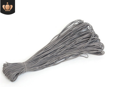 2,5 mm krāsaina, augsti elastīga apaļa elastīga lente apaļa elastīga virve gumijas josla elastīga līnija DIY šūšanas piederumi 5 metri