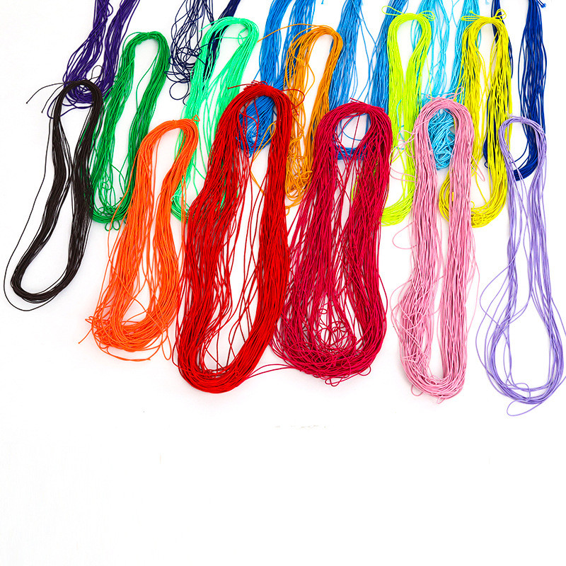 2,5 mm krāsaina, augsti elastīga apaļa elastīga lente apaļa elastīga virve gumijas josla elastīga līnija DIY šūšanas piederumi 5 metri