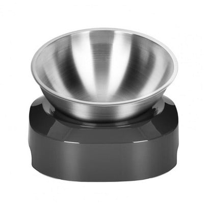 Paaugstināti kaķu barības trauki Kaķi Suņi Mājdzīvnieki Piegāde Nerūsējošā tērauda Kaķu trauki Paaugstināti slīpi Regulējams Augstums Pret vemšanu