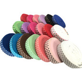 5 méter, 16 mm-es színes pöttyös nyomtatás, ráhajtva rugalmas FOE baba fejpánt, barkácsolás ünnepi parti varrás hajpánt pánt dekoratív