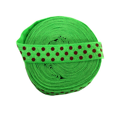 5 méter, 16 mm-es színes pöttyös nyomtatás, ráhajtva rugalmas FOE baba fejpánt, barkácsolás ünnepi parti varrás hajpánt pánt dekoratív