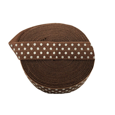 5 méter, 16 mm-es színes pöttyös nyomtatás, ráhajtva rugalmas FOE baba fejpánt, barkácsolás ünnepi parti varrás hajpánt pánt dekoratív