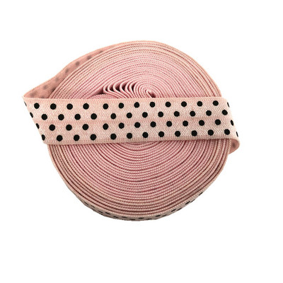 5 méter, 16 mm-es színes pöttyös nyomtatás, ráhajtva rugalmas FOE baba fejpánt, barkácsolás ünnepi parti varrás hajpánt pánt dekoratív