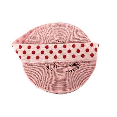 5 méter, 16 mm-es színes pöttyös nyomtatás, ráhajtva rugalmas FOE baba fejpánt, barkácsolás ünnepi parti varrás hajpánt pánt dekoratív