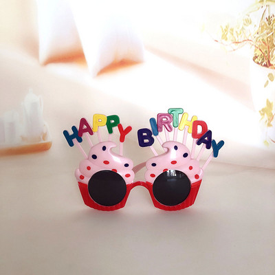 1db Boldog születésnapi szemüvegek Vicces újdonság szemüvegek gyertyás napszemüvegek parti szemüvegek parti kellékek születésnapi ajándék gyerekeknek