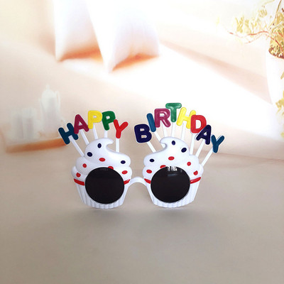 1db Boldog születésnapi szemüvegek Vicces újdonság szemüvegek gyertyás napszemüvegek parti szemüvegek parti kellékek születésnapi ajándék gyerekeknek
