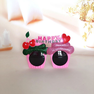 1db Boldog születésnapi szemüvegek Vicces újdonság szemüvegek gyertyás napszemüvegek parti szemüvegek parti kellékek születésnapi ajándék gyerekeknek