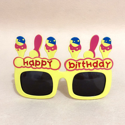 1db Boldog születésnapi szemüvegek Vicces újdonság szemüvegek gyertyás napszemüvegek parti szemüvegek parti kellékek születésnapi ajándék gyerekeknek