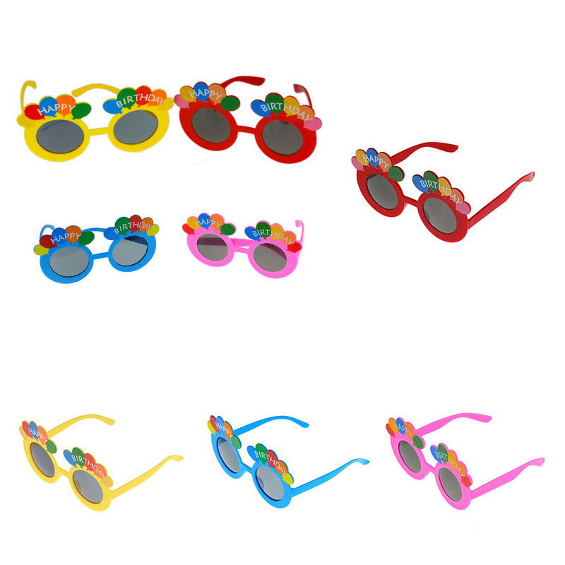 1db Boldog születésnapi szemüvegek Vicces újdonság szemüvegek gyertyás napszemüvegek parti szemüvegek parti kellékek születésnapi ajándék gyerekeknek