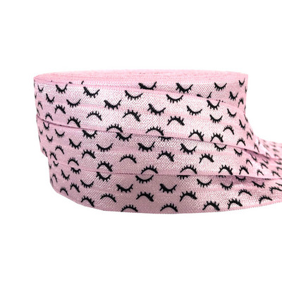 10 Y 16 mm skropstu apdruka, salocīta pāri elastīgai FOE spandekssaitei, bērnu matu saitei, galvas saitei, kleitai, mežģīņu apdarei, šūšanai.