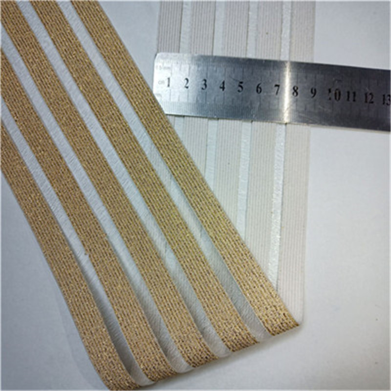 5 cm 9 cm arany ezüst csillogó átlátszó fehér fekete rugalmas szalag heveder DIY nadrág öv gumiszalag barkács varrás kiegészítők 1 m