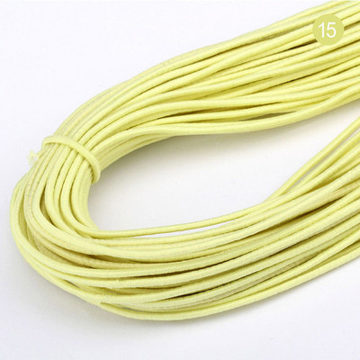 2 mm krāsaina augstas kvalitātes apaļa elastīga lente apaļa elastīga virve gumijas lente elastīga līnija DIY šūšanas piederumi 5 jardi