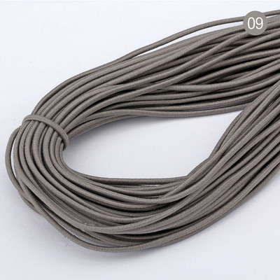 2 mm krāsaina augstas kvalitātes apaļa elastīga lente apaļa elastīga virve gumijas lente elastīga līnija DIY šūšanas piederumi 5 jardi