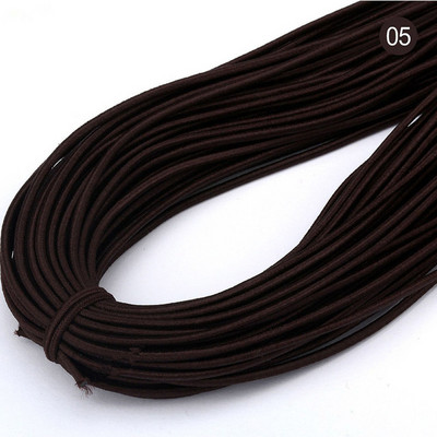 2 mm krāsaina augstas kvalitātes apaļa elastīga lente apaļa elastīga virve gumijas lente elastīga līnija DIY šūšanas piederumi 5 jardi