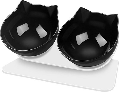 ATUBAN kaķu bļodas, kaķu barības bļodas ar augstu noliekšanu, pret vemšanas kaķēnu bļodas kucēniem un zaķiem, ortopēdiskās kaķu bļodas kaķiem