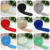 ÚJ Hot 5 Yards 3/4" 20 mm-es csipke, többcélú, összehajtható, rugalmas spandex szatén szalag