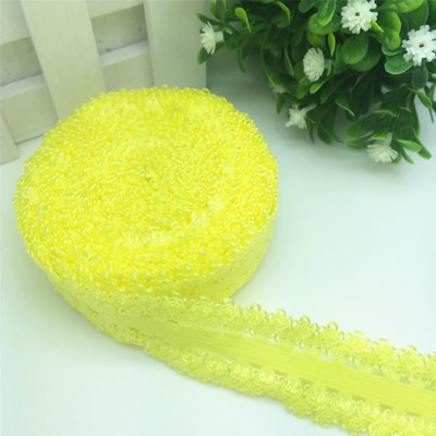 ÚJ Hot 5 Yards 3/4" 20 mm-es csipke, többcélú, összehajtható, rugalmas spandex szatén szalag