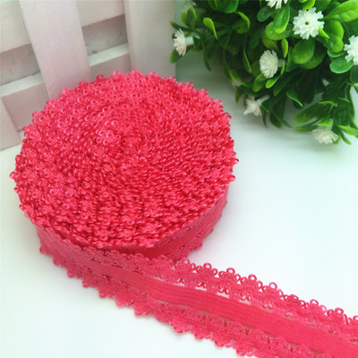 ÚJ Hot 5 Yards 3/4" 20 mm-es csipke, többcélú, összehajtható, rugalmas spandex szatén szalag