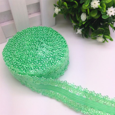 ÚJ Hot 5 Yards 3/4" 20 mm-es csipke, többcélú, összehajtható, rugalmas spandex szatén szalag