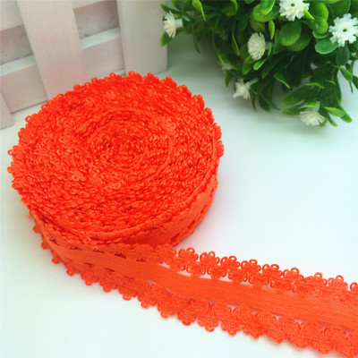 ÚJ Hot 5 Yards 3/4" 20 mm-es csipke, többcélú, összehajtható, rugalmas spandex szatén szalag