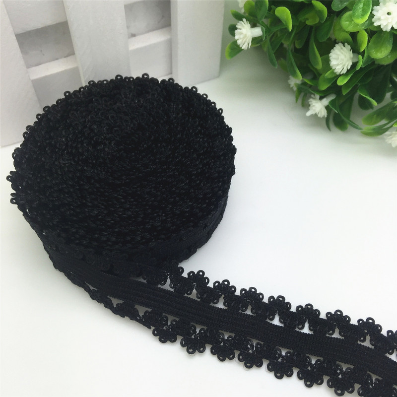 ÚJ Hot 5 Yards 3/4" 20 mm-es csipke, többcélú, összehajtható, rugalmas spandex szatén szalag