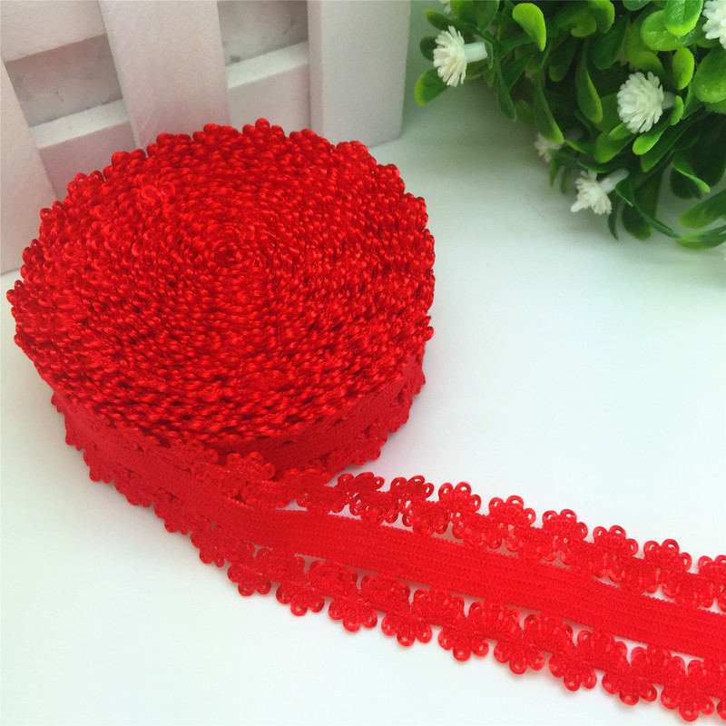 ÚJ Hot 5 Yards 3/4" 20 mm-es csipke, többcélú, összehajtható, rugalmas spandex szatén szalag