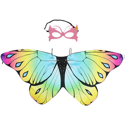 Halloween Cosplay Wings maszkkészlet, Pillangó Tündérszárnyak Tündérjelmezekhez Sparkle Fairy Princess Wings Party Favor