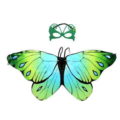 Halloween Cosplay Wings maszkkészlet, Pillangó Tündérszárnyak Tündérjelmezekhez Sparkle Fairy Princess Wings Party Favor