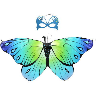 Halloween Cosplay Wings maszkkészlet, Pillangó Tündérszárnyak Tündérjelmezekhez Sparkle Fairy Princess Wings Party Favor
