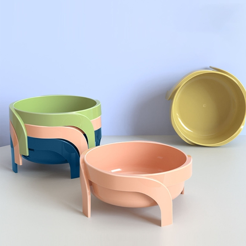 Paaugstinātas kaķu bļodas Maziem suņiem paceltas barības trauks 5,5 collu plata ūdens bļoda ar statīvu kaķu kucēniem vidējiem suņiem