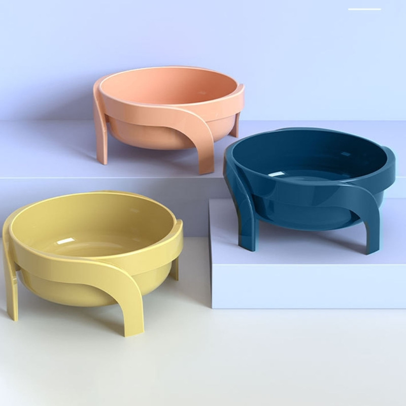 Paaugstinātas kaķu bļodas Maziem suņiem paceltas barības trauks 5,5 collu plata ūdens bļoda ar statīvu kaķu kucēniem vidējiem suņiem