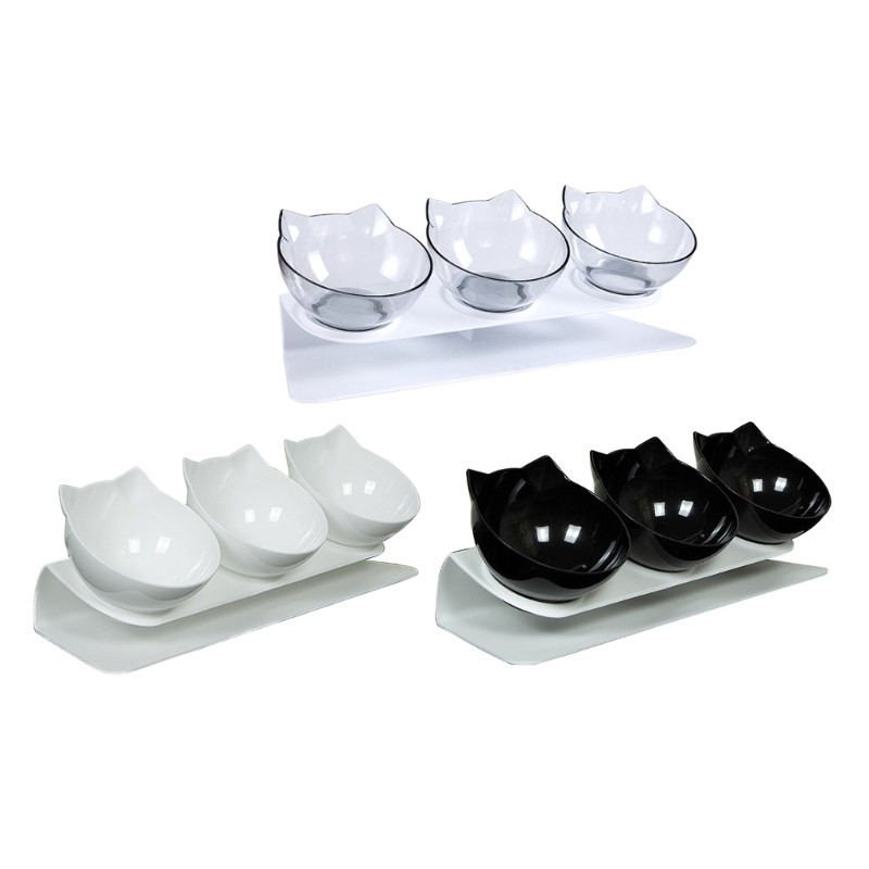 K5DC lolojumdzīvnieku barošanas bļodas paceltas par 15° noliekt kakla aizsargbļoda suņu trauks dzeramais ūdens bļoda kaķēnu kucēnu pārtikas kvalitātes padeves bļoda