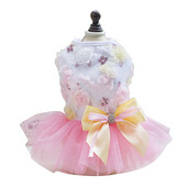 Vasarinė šunų suknelė Vestuvinė suknelė, sijonas, nėriniai, blizgučiai Naminių šunų drabužiai mažiems vidutiniams šunims Saldus tinklinis naminių kačių trumpi sijonai