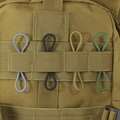 Ρυθμίστε Nylon Tactical Molle Elastic Ribbon Buckle Binding Retainer for Ptt Antenna Stick Pipe