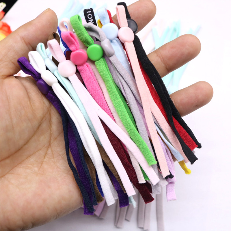 20/50/100 vnt. Reguliuojama kaukės siuvimo elastinės juostos virvelė su sagtimi, elastinga kaukė, ausinė.