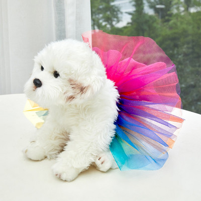 Uus Dog Tutu seelik Printsessi kassi lemmiklooma kleit Pehme tüll Cosplay Bulldog kleit Suvine kutsikakleit väikesele lemmikloomale